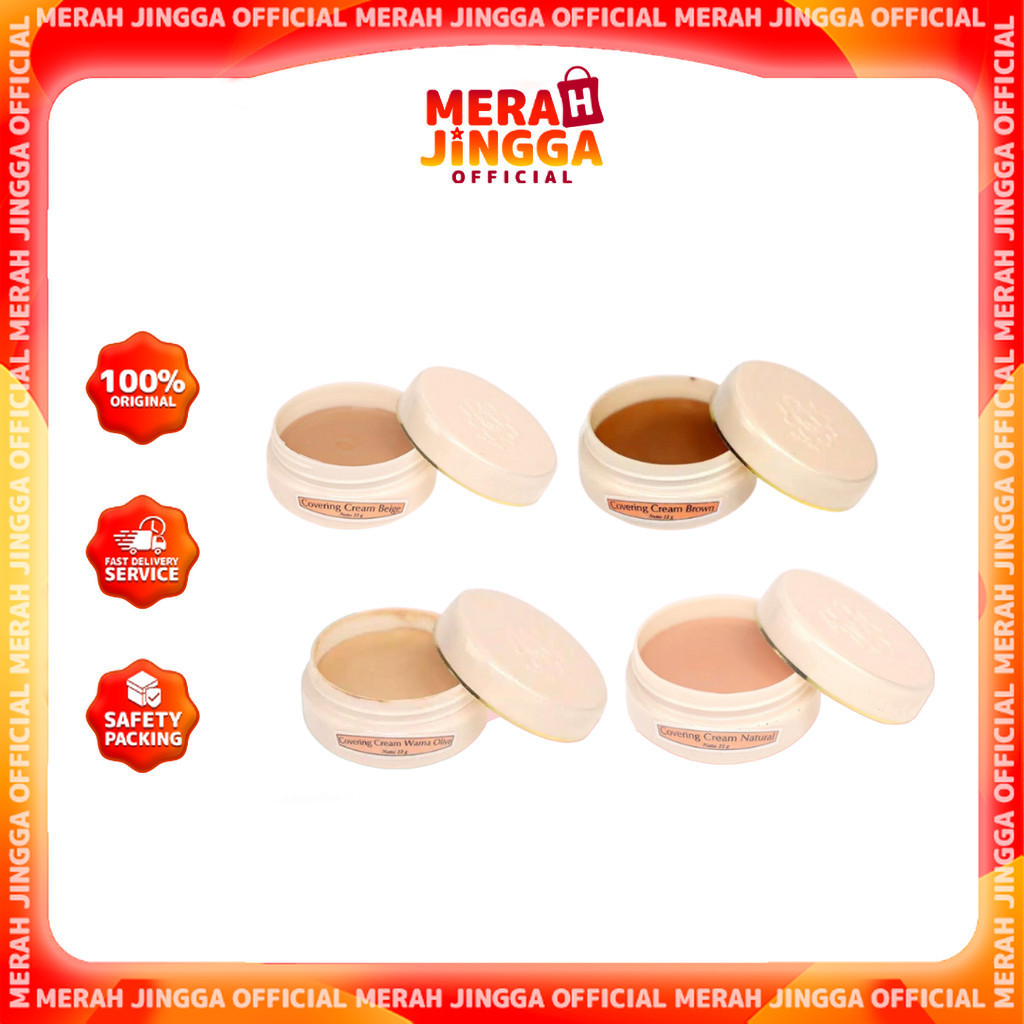 Viva Queen Covering Cream 22gr / Merah Jingga Official