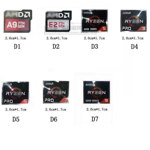 [Sticker 2026] A9 Label Sticker LOGO Sharp Dragon CPU Computer LOGO ...