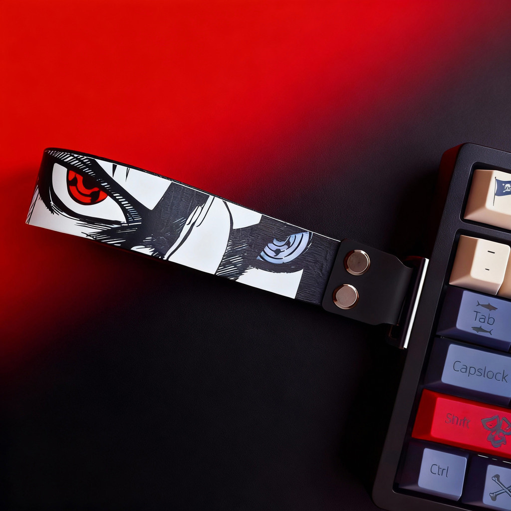 Mechanical Keyboard Anime Ribbon Strap for Wooting 60HE ATK68 Nylon PU ...