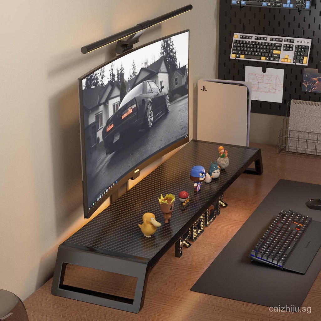 Desktop Computer Monitor Stand Riser Gaming Desk Pad Heightening Base ...