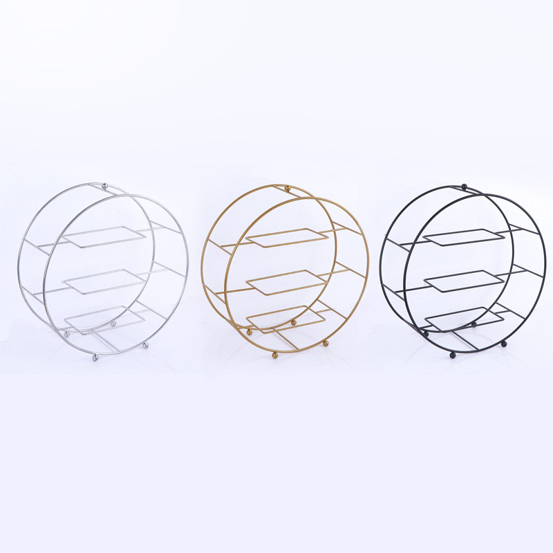 Creative Round Food Rack Display Rack Ceramic Three-Layer Dessert Stand ...