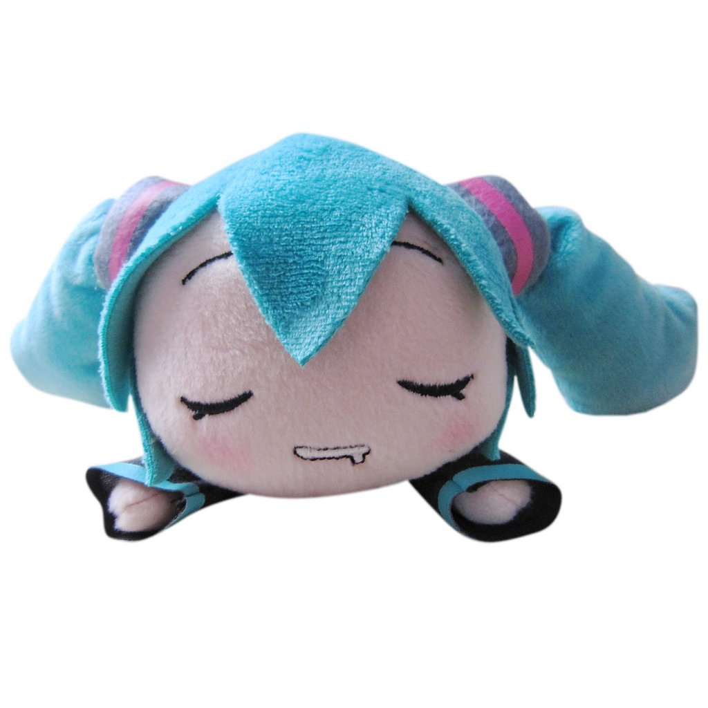 Hatsune Miku Fluffy Lying Down Plush Toy Drooling Face Individual Piece ...