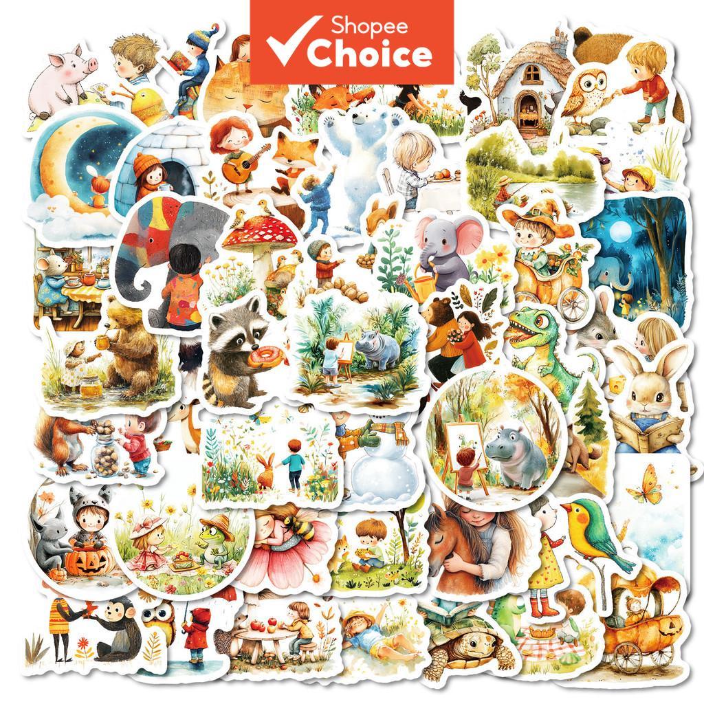 50pcs Forest Fairy Tale Series Graffiti Stickers Suitable for Notebooks ...