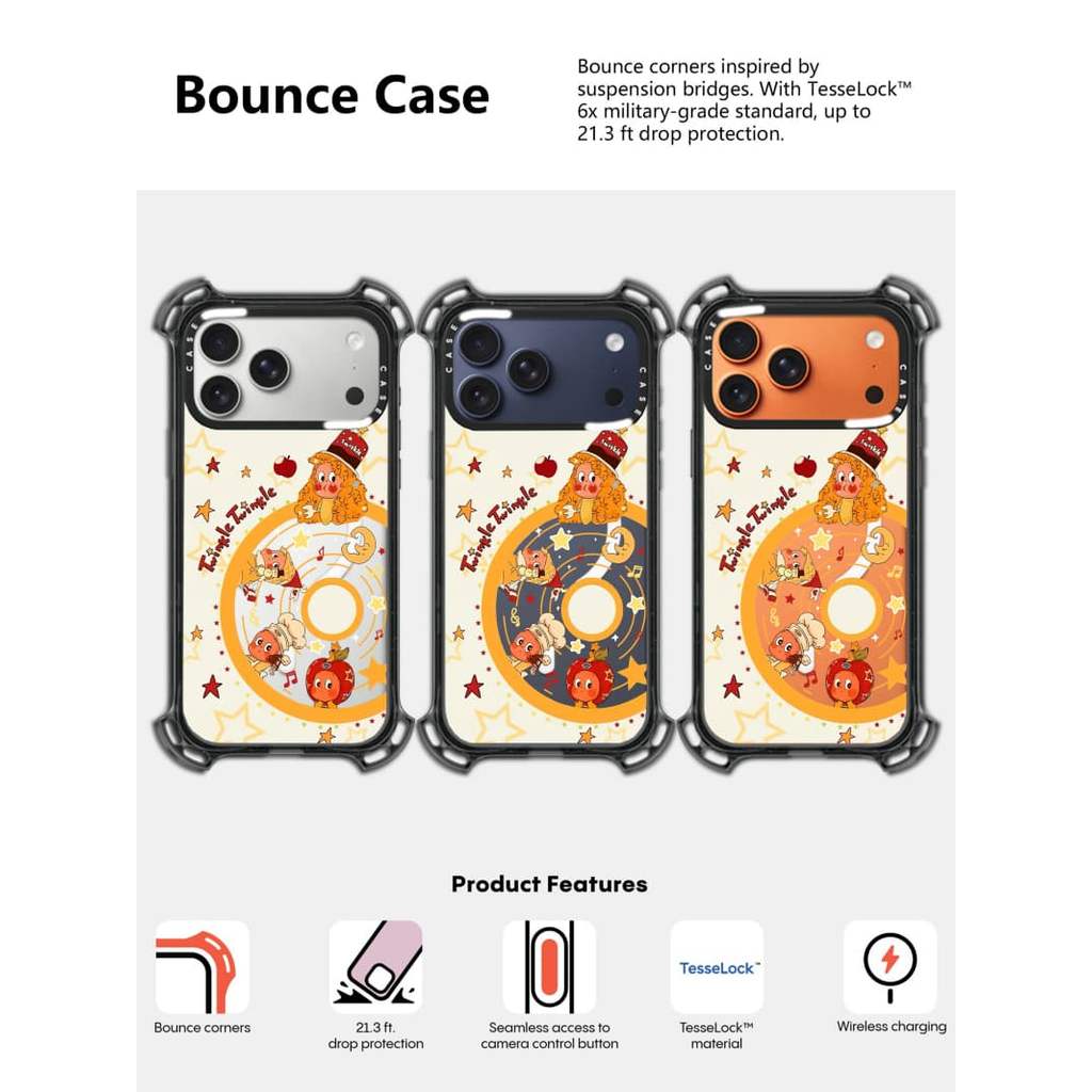 CASECASE X Star Vortex Case Magnetic suction Hard Acrylic Back For ...