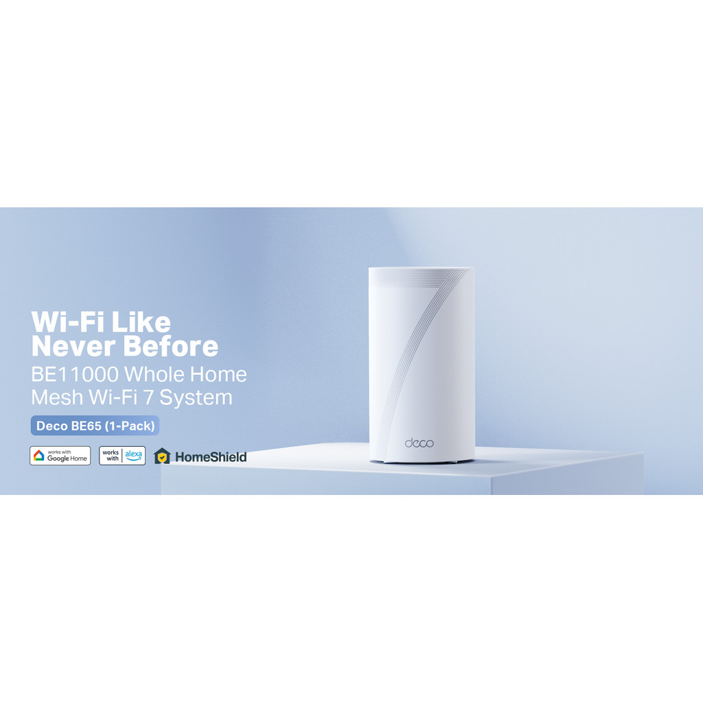 TP-LINK BE11000 Whole Home Mesh Wi-Fi 7 System(Tri-Band)Deco BE65(1 ...