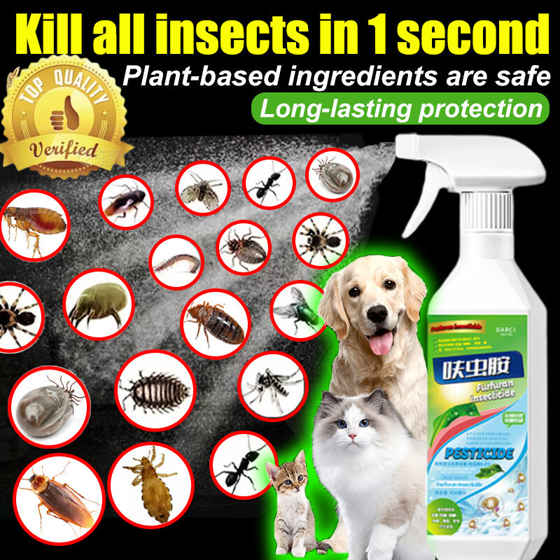 Kill all insects in 1second flea and tick spray 450ml Completely Kills ...