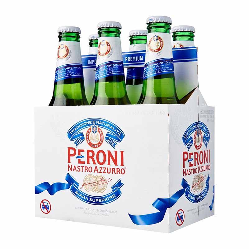 Peroni Nastro Azzurro Beer Bottle 6 x 330ml | Shopee Singapore