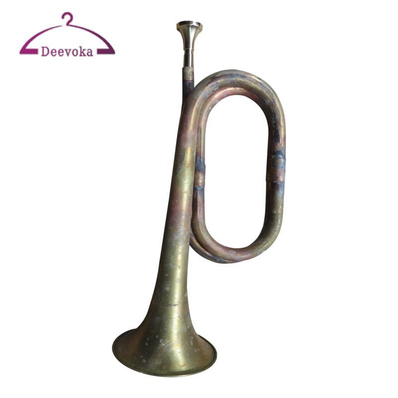 [Amleso2] Solid Copper And Brass Bugle Marching Bugle Classic Style ...
