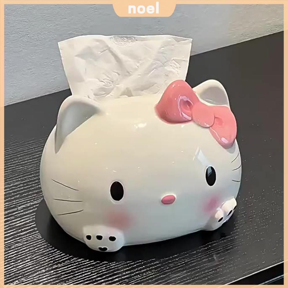 Hello Kitty Paper Holder Kawaii Hello Kitty Paper Towel Box Cartoon Cat ...