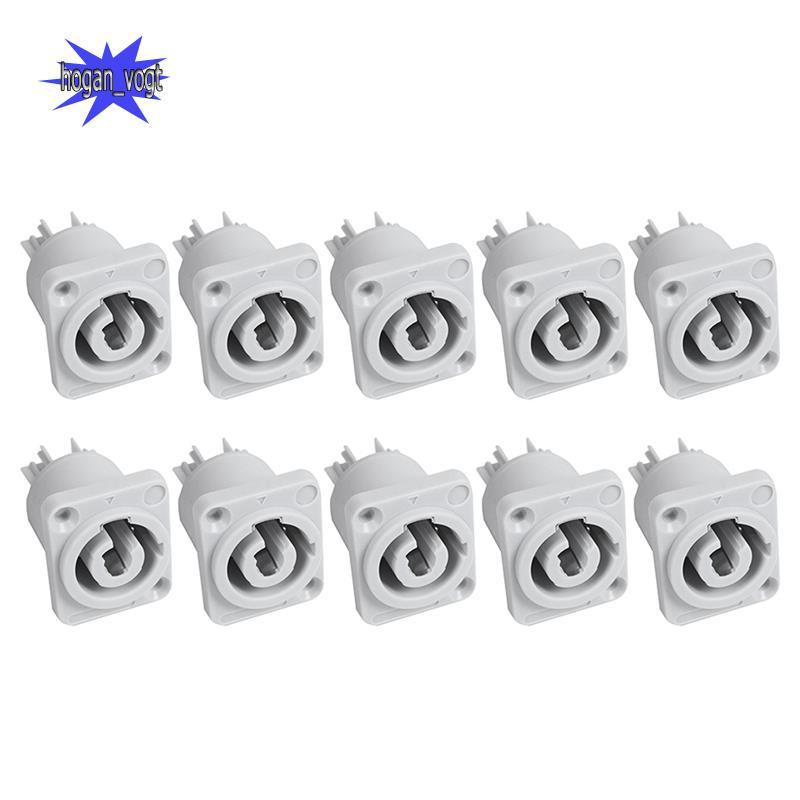 10PCS Powercon Connector 3 Pins 20A 250V Power Speaker Panel Socket ...