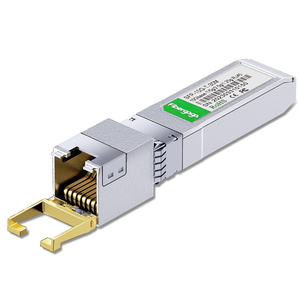 SFP+ to RJ45, 1.25g/2.5g/5g/10G-T Copper Transceiver Module, 10GBase-T ...