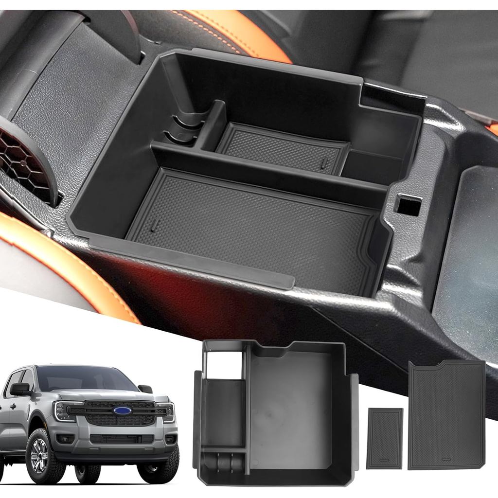 SXCY for 2024 2025 Ford Ranger Center Console Organizer Tray for 2024 ...