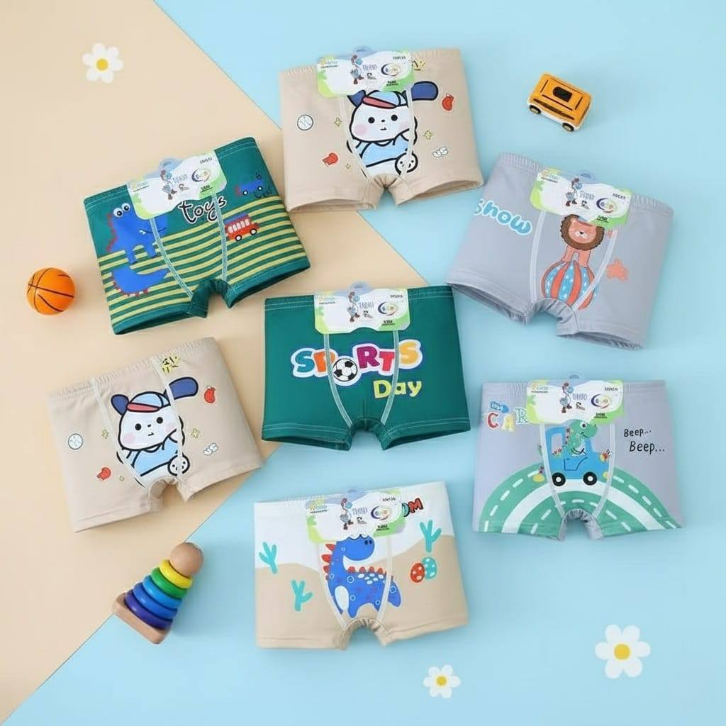 POPmaker shop Celana Dalam Anak Laki-laki Boxer BR86 - Desain Karakter Lucu, Bahan Tebal yang Nyaman Dipakai Sepanjang Hari COD - Gambar 4