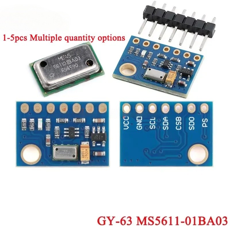 5Pcs/1pc GY-63 MS5611-01BA03 High Precision Air Pressure Sensor Module ...