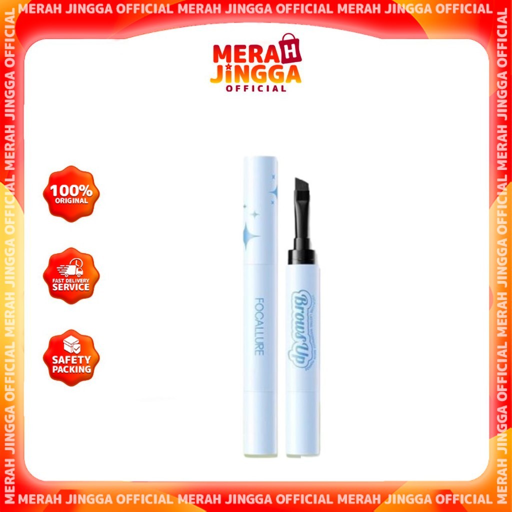 Focallure Pro Stay 3D Eyebrow Pomade Cream 2in1 Waterproof FA-E23 / Merah Jingga Official