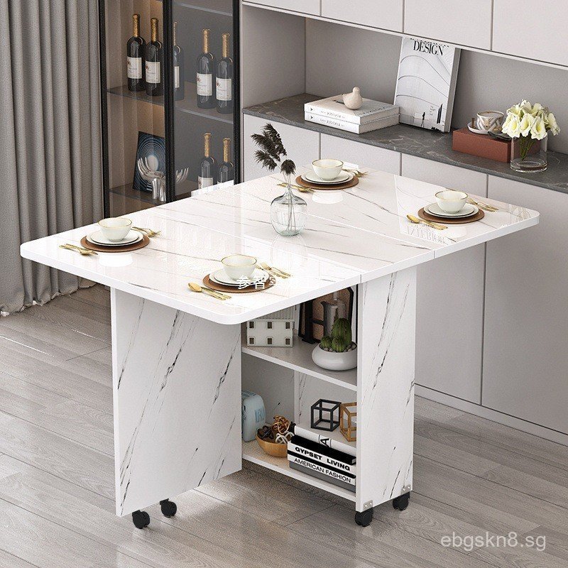 []Folding Dining Table for Home Use, Small Apartment, Simple Multi ...
