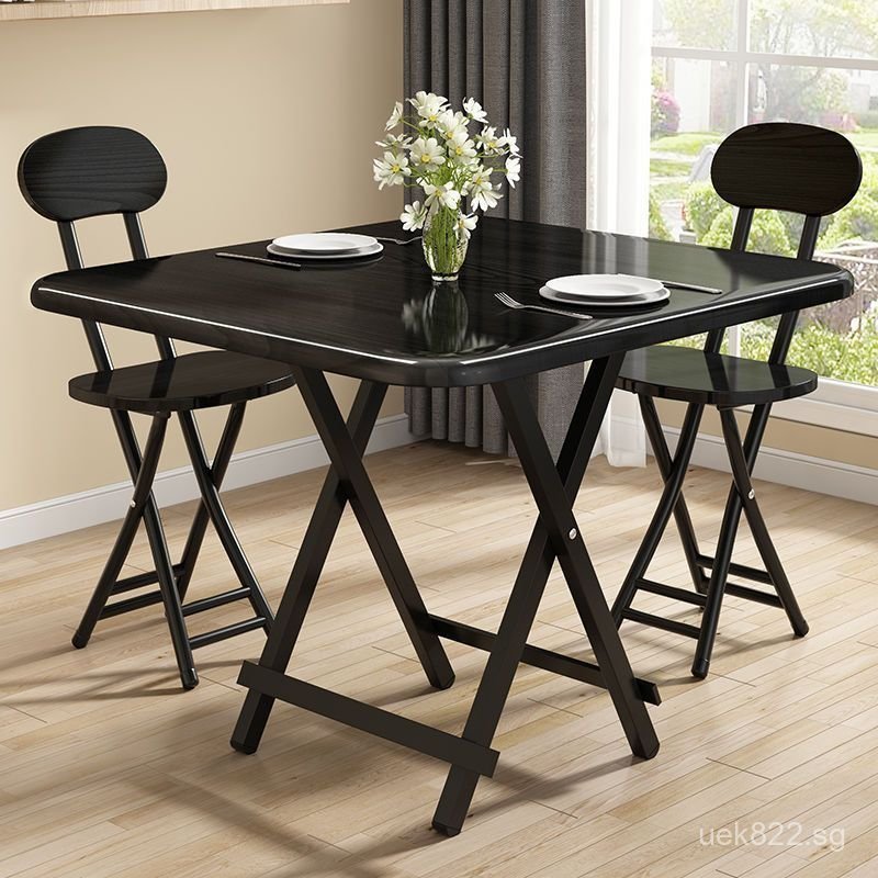 Table Dining Table Simple Portable Square Table Rental House Foldable ...