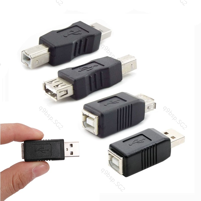 USB 2.0 Female to USB Type A Type B Male to Male Female to Male Adapter ...
