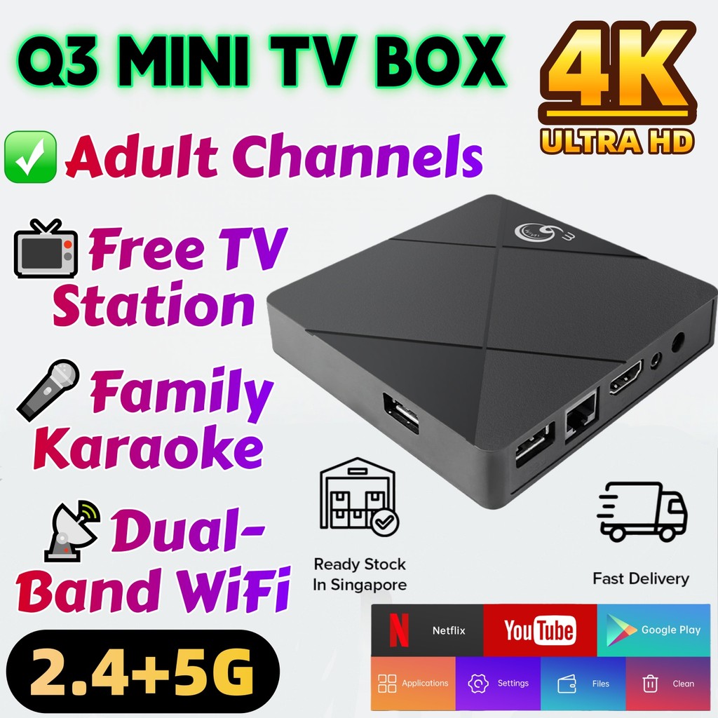Q3 mini Ultra HD Smart TV Box: 2025 Upgraded 4K Android Media Player ...