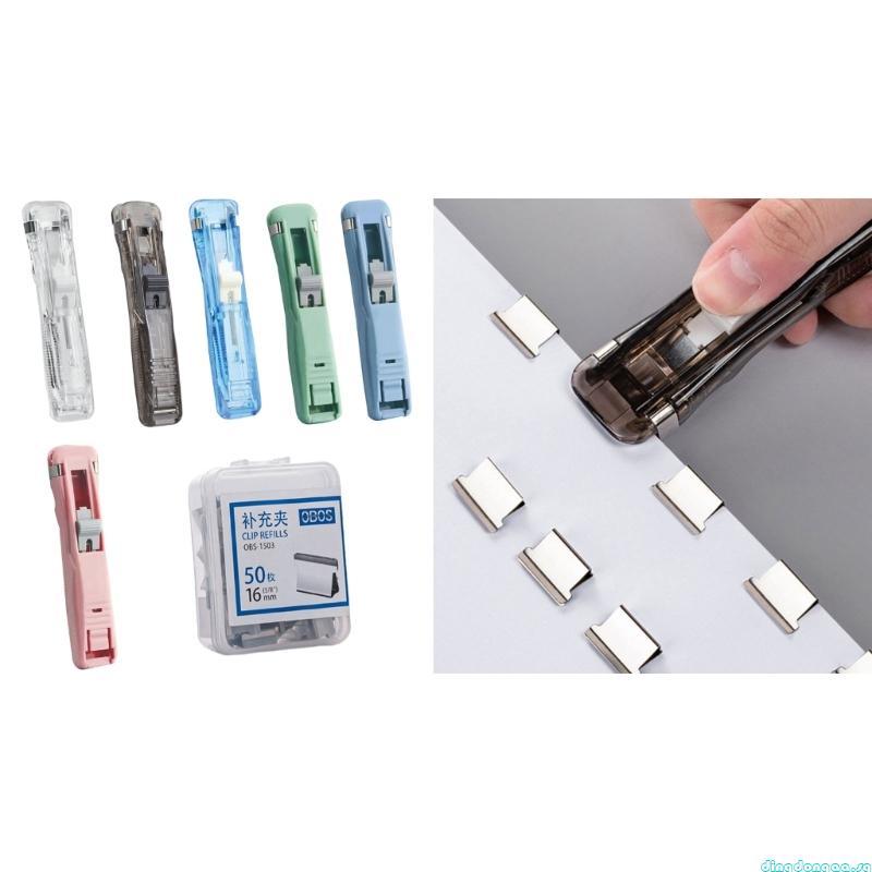 dingdongaa Handheld Paper Clamp Dispenser 40 Sheets Capacity Metal ...