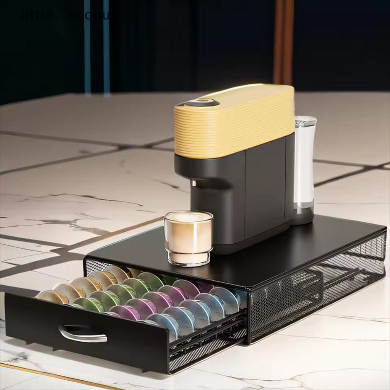 [ltc] 40 Pods Coffee Drawer Holder Coffee Capsules Storage Rack Capsule ...