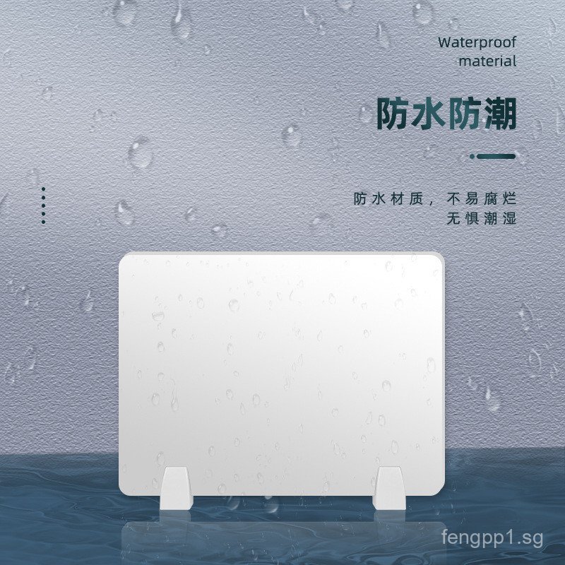 Office Desk Screen Divider10mm Thick PVC Plate Anti-Splash Computer ...