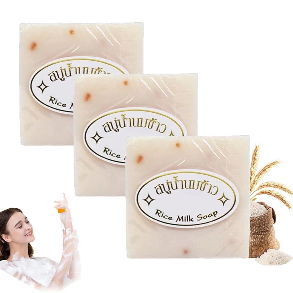 Thai Rice Soap - Rice Milk Soap, Rice Soap for Face, Jabon Aclarante de ...