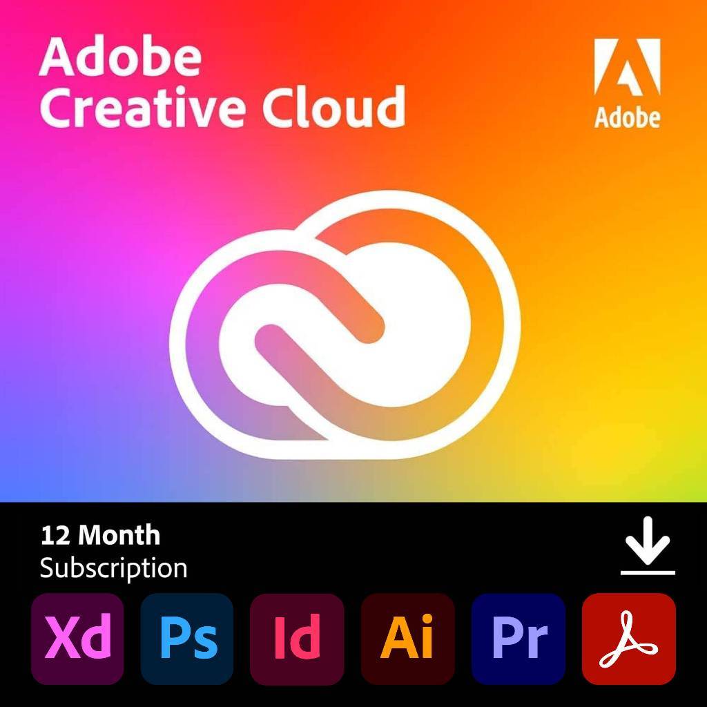 Adobe Creative Cloud All Apps | 1-Year License Firefly | Shopee Singapore