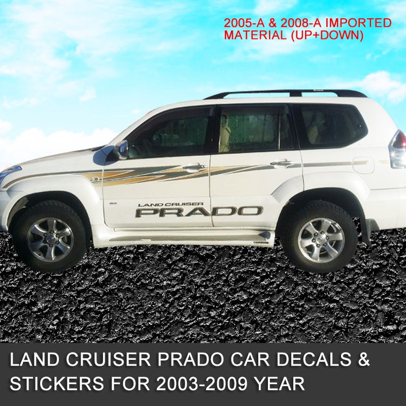 Fit fro Toyota car body color bar sticker land cruiser Prado car ...