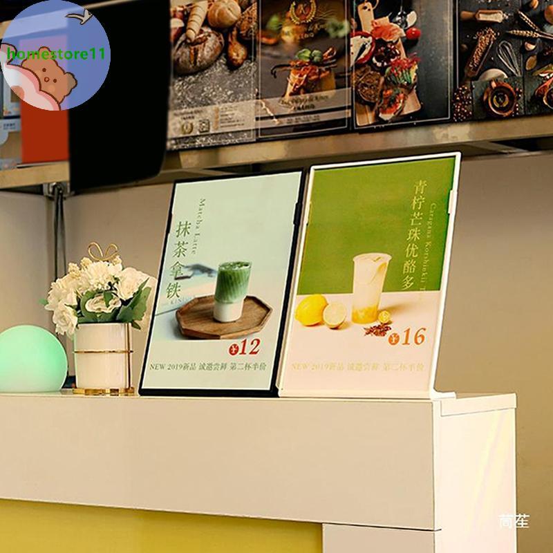 Homestore Acrylic Table Card Display Board A4 A5 A6 L-Shaped Table Sign ...
