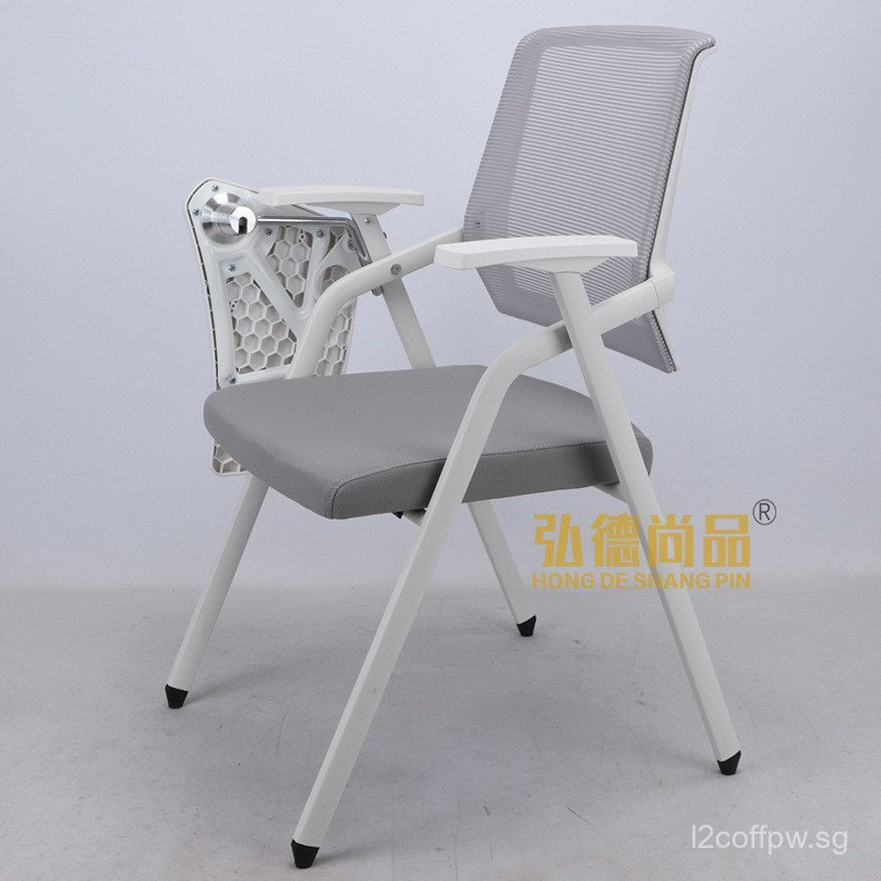 Folding Training Chair with Small Table Board Conference Chair Writing ...