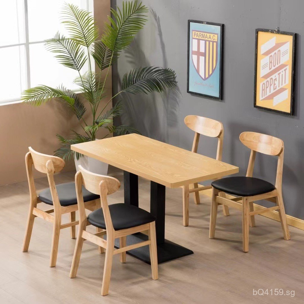 Combination w Fast Food Dining Table and Chairs Commercial Breakfast ...