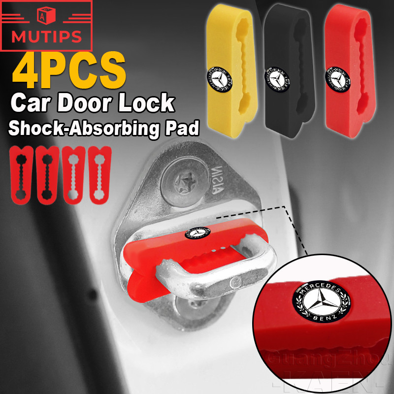 Mercedes Benz Car Door Lock Shock Absorber Pad Silicone Bumper Strip ...