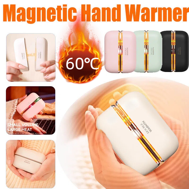 2 In 1 Electric Hand Warmer 6000mAh Mini Portable Hand Heater Setting ...
