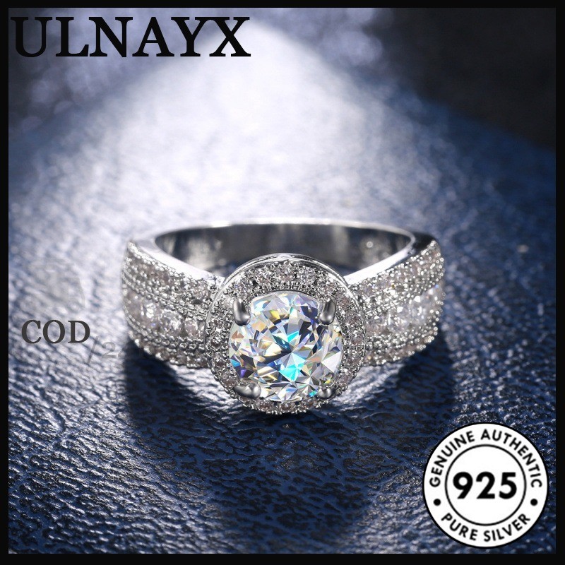 Engagement Ring 2-Rust Round Super Flash ZirconWanita | Shopee Singapore