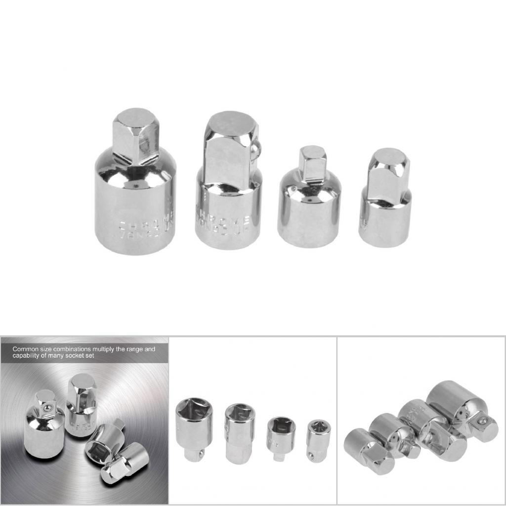 audiohome-sg-sip-my Socket Adapter Reducers Chrome Steel 1/2 3/8 1/4 ...