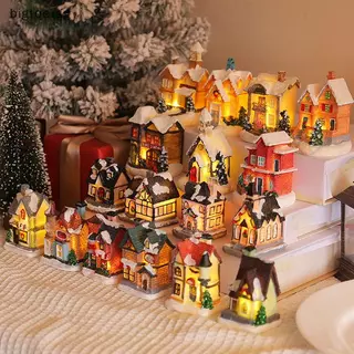 3 Pcs Red Christmas Village Bench Miniatures - Dollhouse Accessories For Holiday Decor