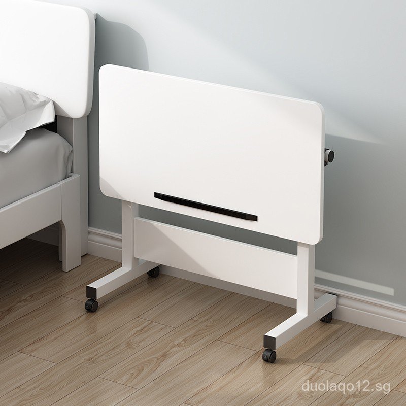 Foldable Table Mobile Small Table Bedside Foldable Adjustable Height ...