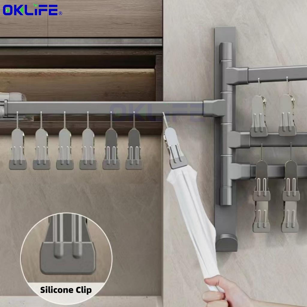 Portable Aluminum Multi-Clip Laundry Drying Hanger alternate view