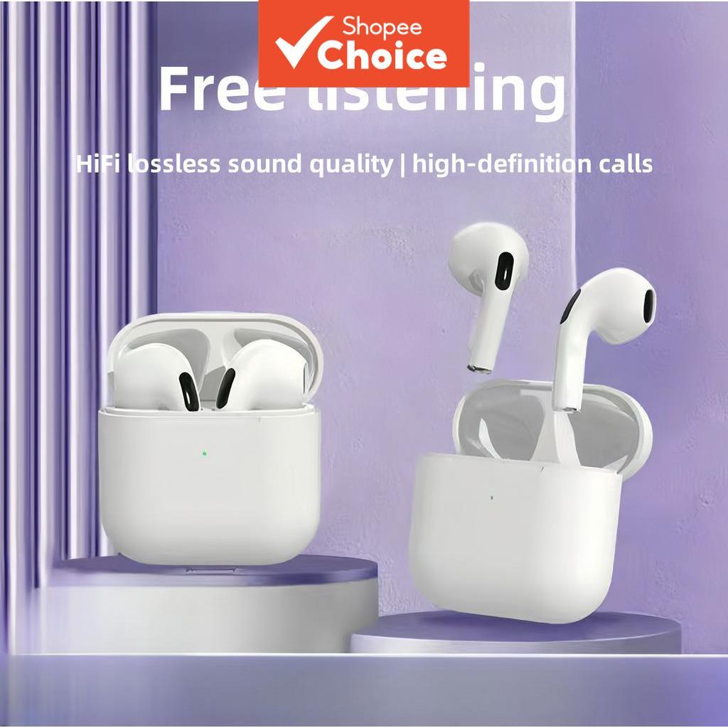 Pro4 Earphones TWS Wireless Bluetooth Earbuds In-Ear Headphones ...