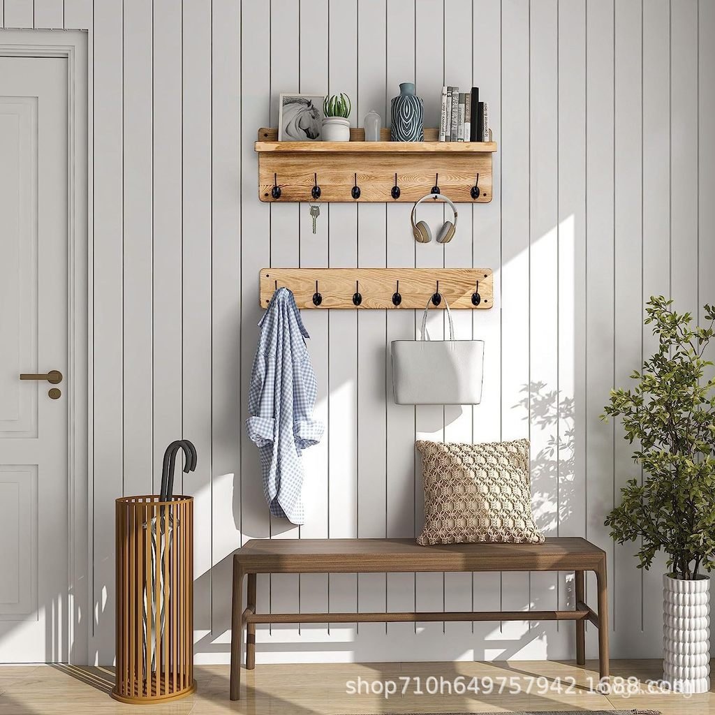 Wall-Mounted Minimalist Style Entrance Key Storage Rack Hook Rack Wall ...