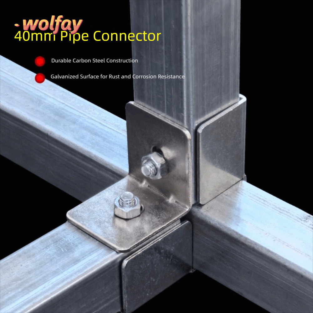 YOLANDA Square Tube Connector, solderless galvanizing Pipe Fixed Joint ...
