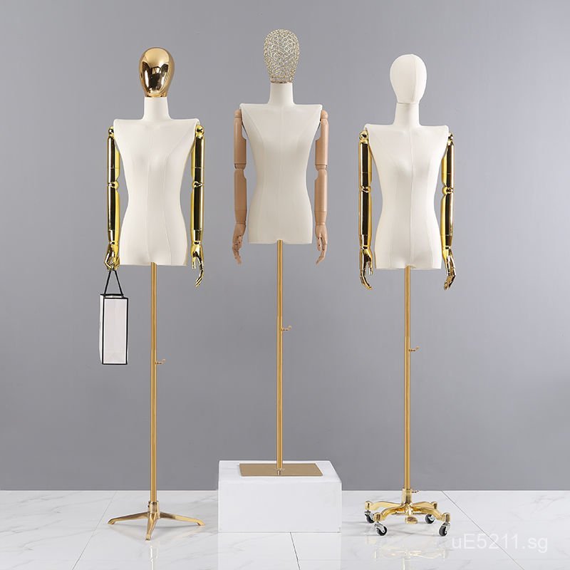 Clothing Store Full Body Flat Shoulder Half Body Display Stand Female ...