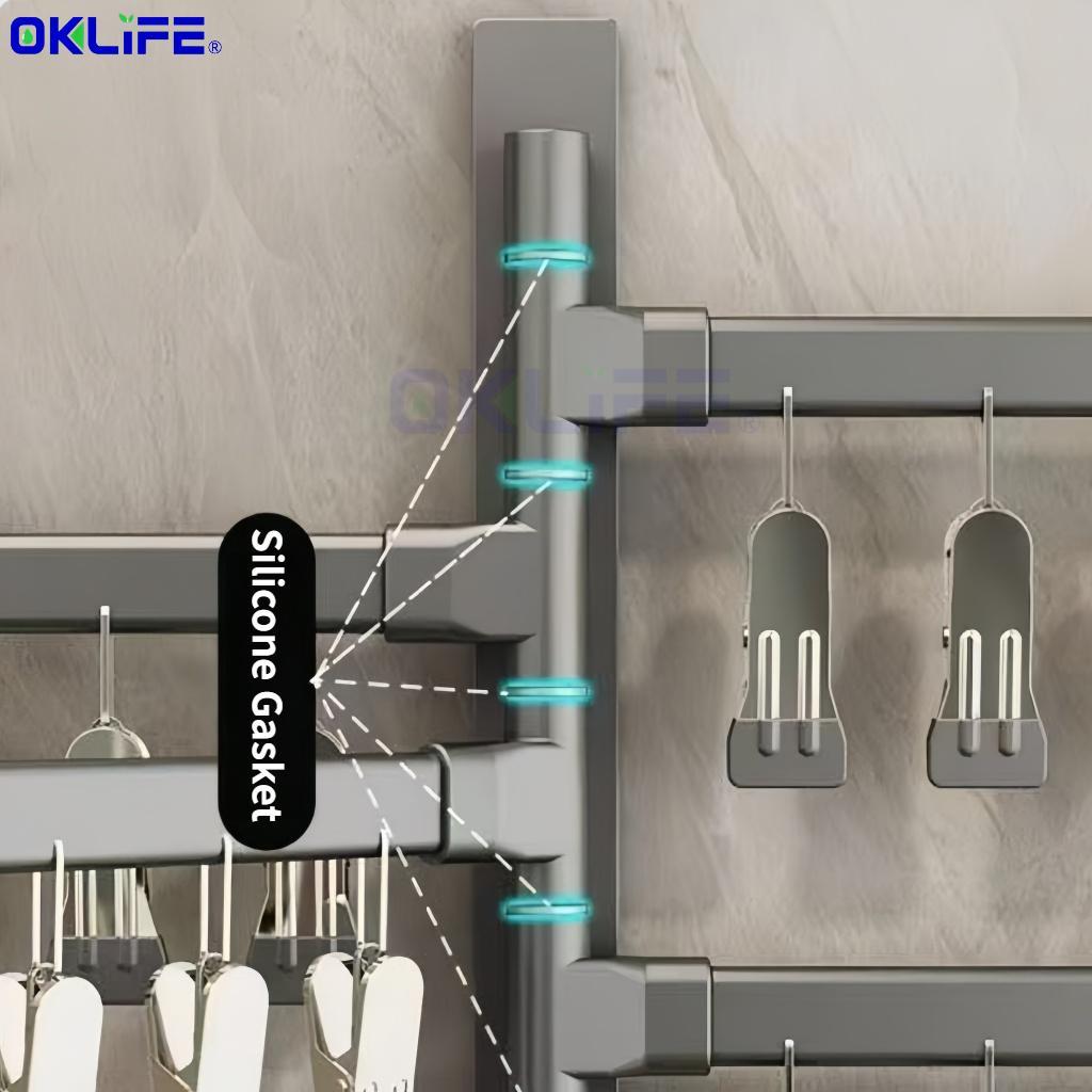 Portable Aluminum Multi-Clip Laundry Drying Hanger view 5