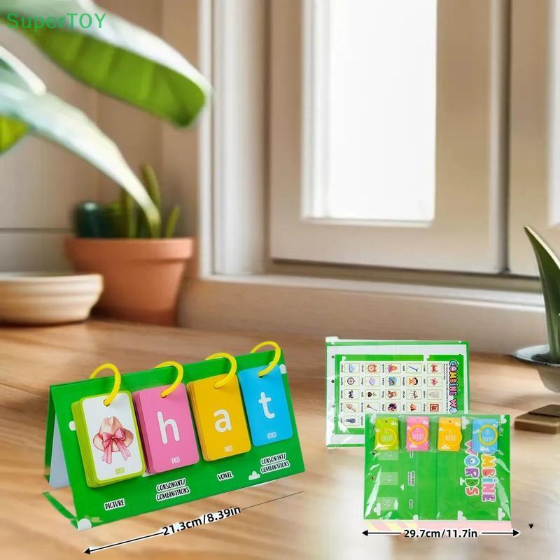 SUPERTOY 81pcs Table Model Spell Words Education Card Picture Letter ...