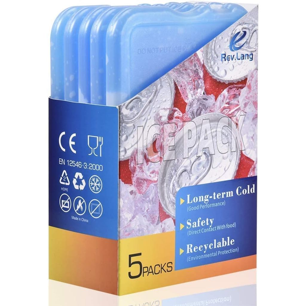 Cold Ice Pack Brick Reusable Long Lasting Cool Slim Thin Freezer Pack ...