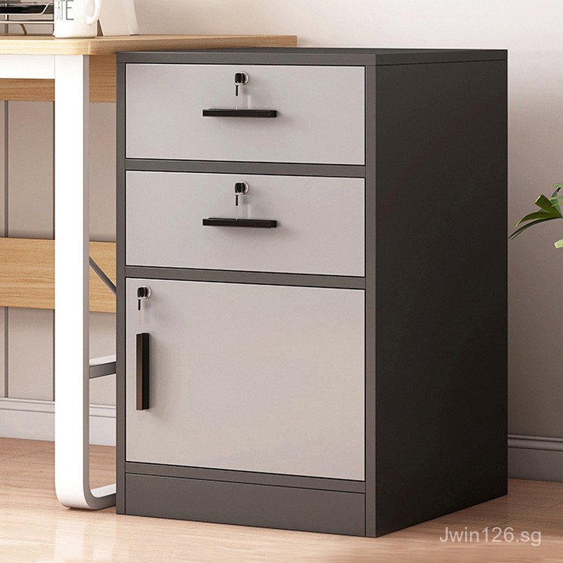 Computer Desk Office Under-Mobility Storage Cabinet Low Cabinet Storage ...