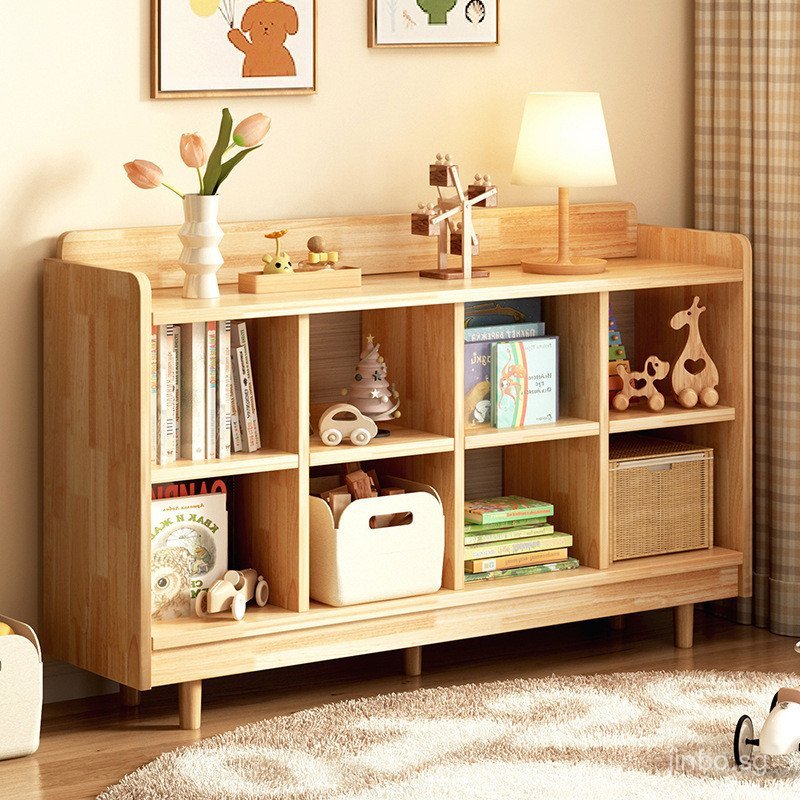 Student Bookshelf Picture Book Rack Floor-standing Storage Rack Solid ...