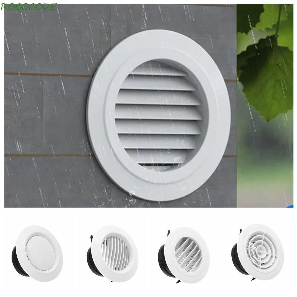 ROCOCODE Round Air Vent Extract Valve, Plastic White Air Vent Extract ...