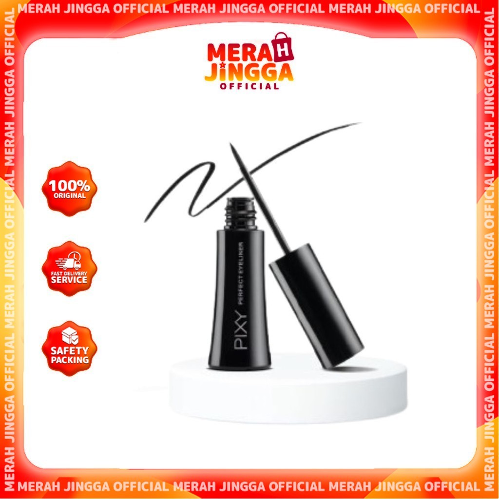 Pixy Perfect Eyeliner 5ml - Black / Merah Jingga Official